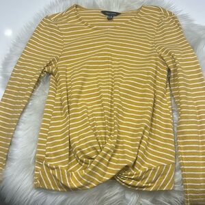 ASOS Yellow Striped Sweater Size 8